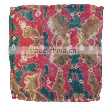 Vintage Kantha Floor Cushion photo-3