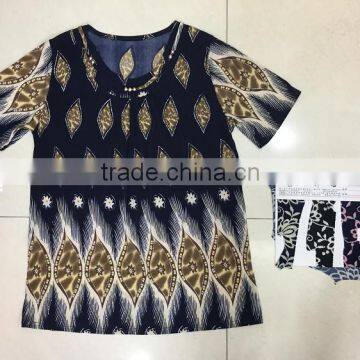 Modern style knitted blue ladies western fashion blouse for online sale