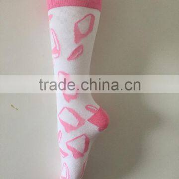 Korean Cartoon Young Girl Tube Pink Color Custom Design Make Your Own Socks photo-4