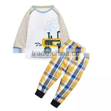 Wholesale 100% cotton children pyjamas set pajamas kids