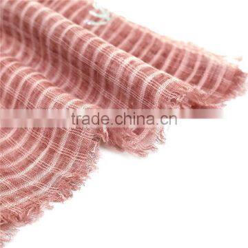 Cotton Polyester Blend Scarves & Wraps Rectangle Silver Dark Pink Christmas Snowflake Chinese Scarf photo-2