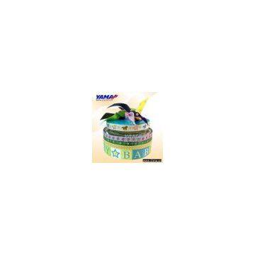 Animal print grosgrain ribbon
