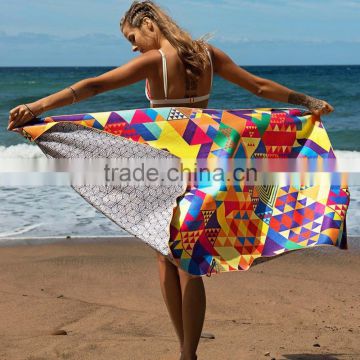 Custom design Wholesale Printed Quick Drying Microfiber Beach Sports Towel With Logo