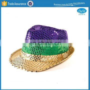 Mardi Gras Sequin Fedora Hat Pattern