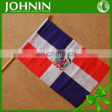 factory supply cheap polyester custom hand dominican republic flag