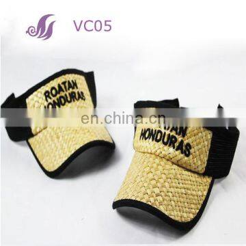 High quality straw sun visor cap