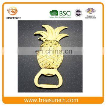 Shinny Gold Pineapple Zinc Alloy Bottle Opener/Beer Bottle Opener