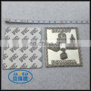 3M Adhesive Square Shape Metal Crafts Aluminum Wine Label photo-3