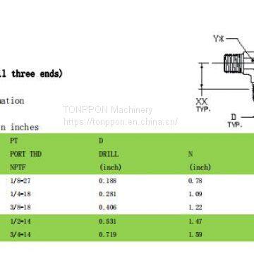 male pipe tee 5600