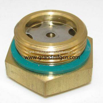 Brass Oil Level Glass Sights for Pumps BSP Pipe Thread 3/4 Inch