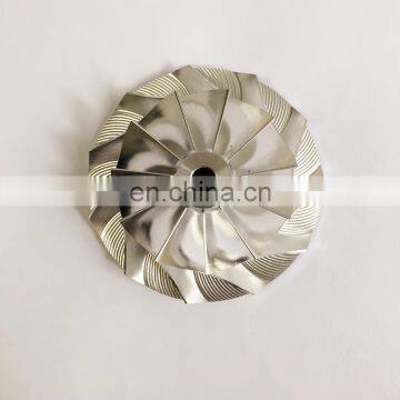 HX35 3537168 53.88/81.30 mm 11+0 blades turbo billet/milling/aluminum 2618 compressor wheel for 3539699/3539698/3539700/3590032