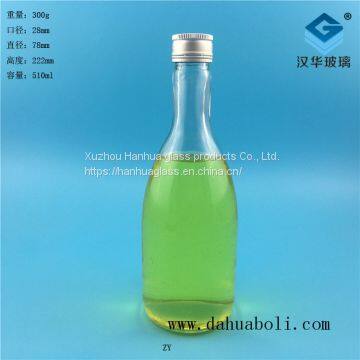 Manufacturer  direct selling 500ml glass wine bottle, high-grade glass wine bottle manufacturer