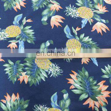 Fashional Hawaiian Printed Fabric Brushed Peach Skin Fabric For Beach Shorts/Shirt photo-3