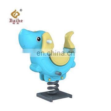 Amusement Park Outdoor Garden Plastic Spring Rocking Horse For Sale photo-3