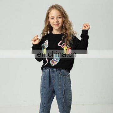 Wholesale Hot Sale Children Knitted Cartoon Girls' Sweaters photo-5