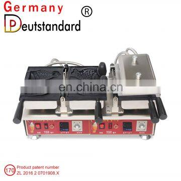 Commercial Fish Cake Waffle Maker Automatic Taiyaki Machine Electric Open Mouth Taiyaki Pan Machine photo-3