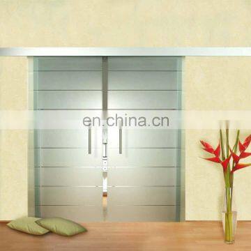 Frameless Frosted Glass Kitchen Cabinet Doors photo-3