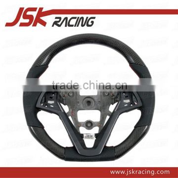 CARBON FIBER STEERING WHEEL FOR HYUNDAI VELOSTER (WRAPPED CARBON) (JSK140309)