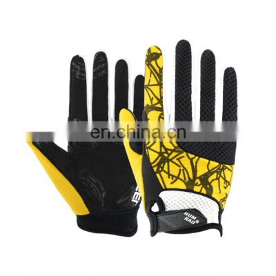 Spring and summer style breathable and thin outdoor sports touch mountain bicycle cushioning and sun protection gloves