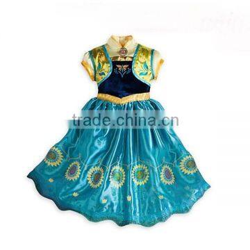 High Quality Hot Frozen Dress Elsa & Anna For Girl Princess Cosplay Dresses SU055