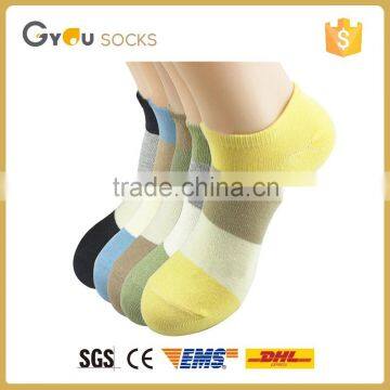 2016 cozy candy color ankle tube socks with crude stripes