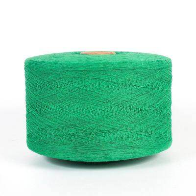 Open End Regenerated/Recycled Blended 70/30 Cotton Polyester Yarn for Glove Ne6s Green