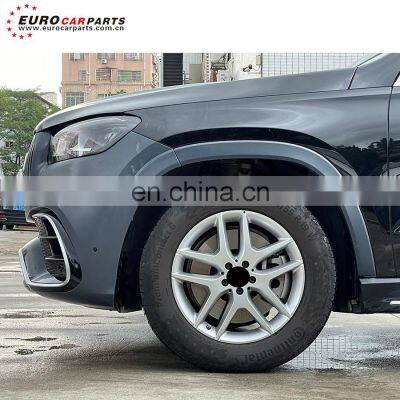Facelift Kit GLS Class X167 to GLS63 Style Body Kit Full Set PP Material Body Set Exhaust Tips Front Grille Rear Front Bumper