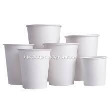 12oz single wall paper cup compostable disposable coffee white cups hot cups for coffee shop