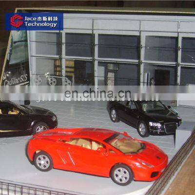 Scale plastic miniature model car for architectural model making