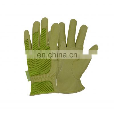 HANDLANDY safety hand gloves leather work gloves for men, bulk custom gardening gloves HDD5123GR