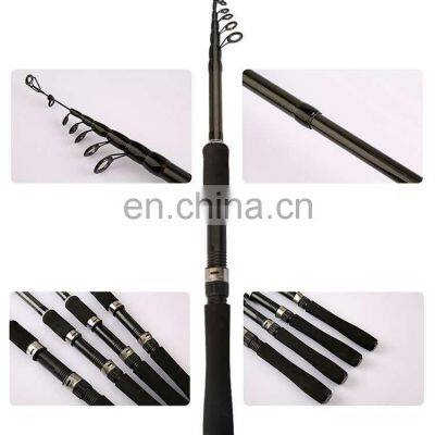 2.1 м, 2.4 м, 2.7 м, 3.0 м, 3.6 м, 3.9 м. Высококачественная углеродная спиннинговая удочка с катушкой. Телескопическая рыболовная удочка с антизавитком photo-2
