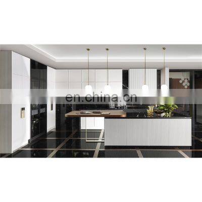Handless Laminated Modern Custom Kitchen Cabinet Design