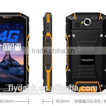 5.0inch rugged smartphone 4G LTE IP68 huadoo hg06 waterproof rugged phone.