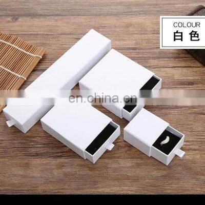 Wholesale Custom Logo Printed Paper Jewelry Box Factory Supply Cheap Drawer Slide Out Jewelry Packaging Box photo-4