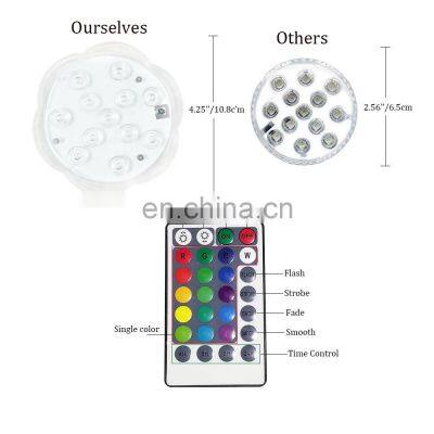 wedding lights  LED pool multi-color remote control diving light with 23-key remote control