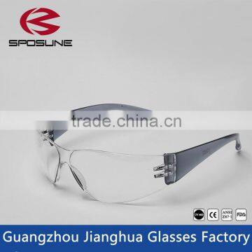 Cheap wholesale ce en166f safety glasses clear lens construction safety industrial eyeglasses