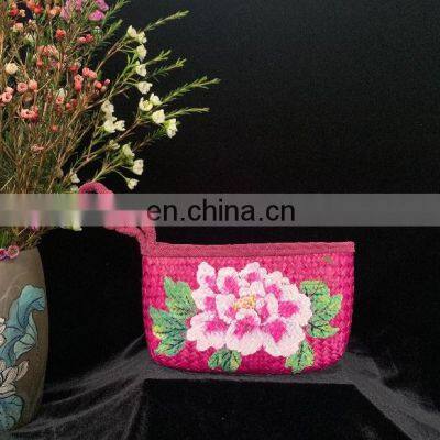 Natural Seagrass Wallet High Quality/ Seagrass Handbag With Crossbody Strap Best Price From Vietnam photo-4