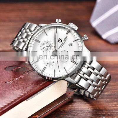 PAGANI DESIGN 2720K Top Brand Luxury Stainless Steel Clock Simple Chronograph Waterproof Sport Military Quartz Men Watches