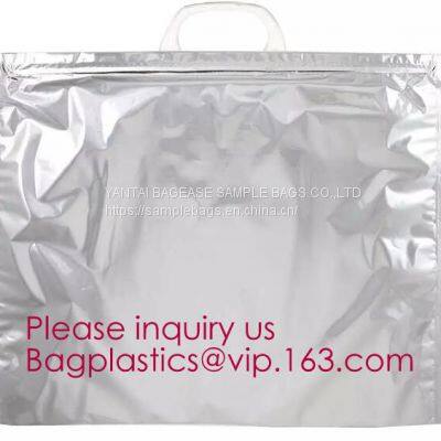 Insulated Thermal Non Woven Aluminum Foil Cooler Bag For Frozen Food,Reusable Insulated Aluminum Foil Thermal Lunch Cool photo-2
