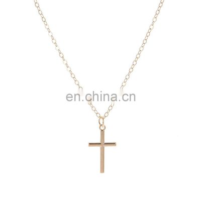 Newest 18K Gold 925 Sterling Silver Cross Necklace