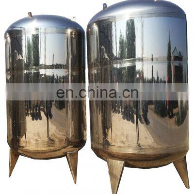 3000 Liter Sanitary Glucose Storage Stainless Steel Tanks Buffer Preparation Vessels