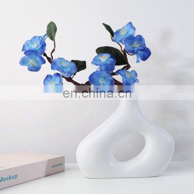 Unique Nordic Modern Black White Vase Ceramic Wedding Decorations Big Vase For Home Decor