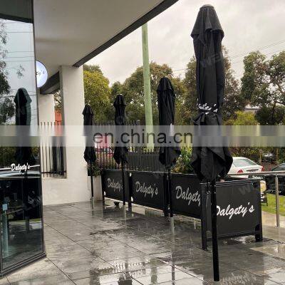 Outdoor Cafe Barricade Metal Road Safety Crowd Control Barrier