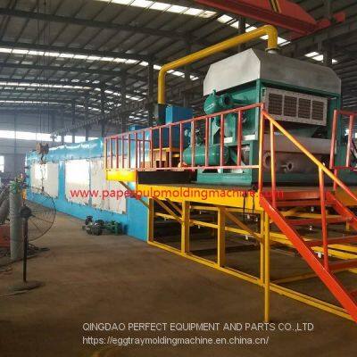 PLC Control Dual Paper Pulp Molding Stations Industrial Paper Pulp Container Trays Egg Tray Making Machine photo-4