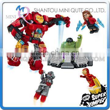 Mini Qute LELE Marvel Avenger super hero robot boy battle educational toy building block action figures educational toy NO.79081