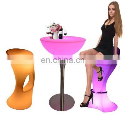 hookah lounge furniture sofa  /Led Outdoor Rechargeable Modern Waterproof Commercial Bar Furniture Led Cocktail Table and Chair