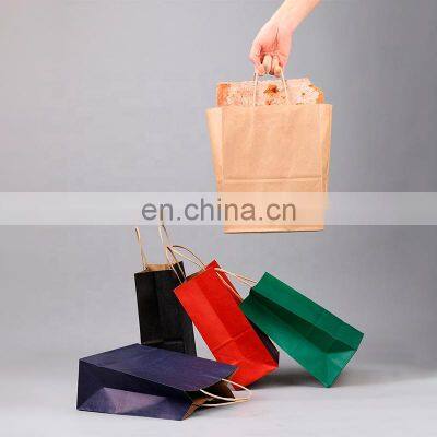 Bolsass De Papel Kraft Bulk Gift Paper Tote Bag Sac Personnalis Mini Flat Bottom Kraft Paper Bag for Shop photo-4