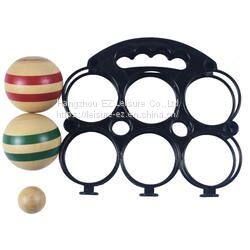 Factory Direct Eco-friendly Hardwood Game Custom Bocce Ball Set Throwing Ball photo-2