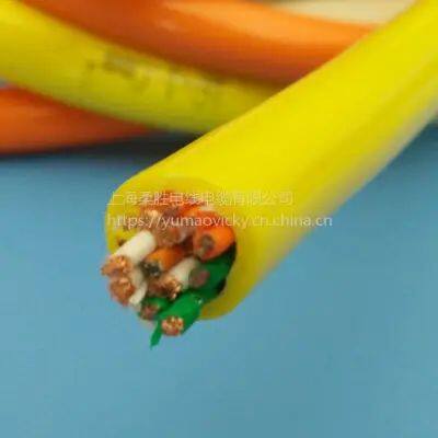 Yellow Polyurethane PUR Oil-resistant Flexible Underwater Cable, Sea Water Cable 11 | 13 | 15 | 17 | 19 | 21 | 23 Cores
