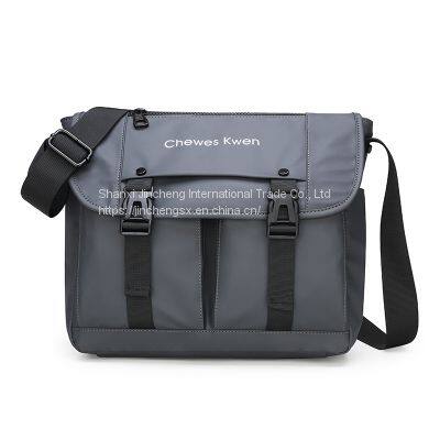 Causal and Stylish High-Capacity Portable Men Shoulder Waterproof PU Messenger Bag